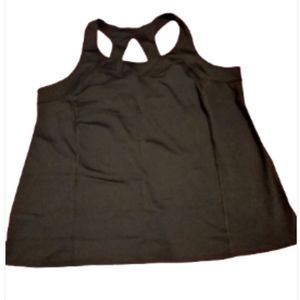 Vtg Lane Bryant Active Black Trudry Wicking Cage Back Compression Top 22/24 Nwt